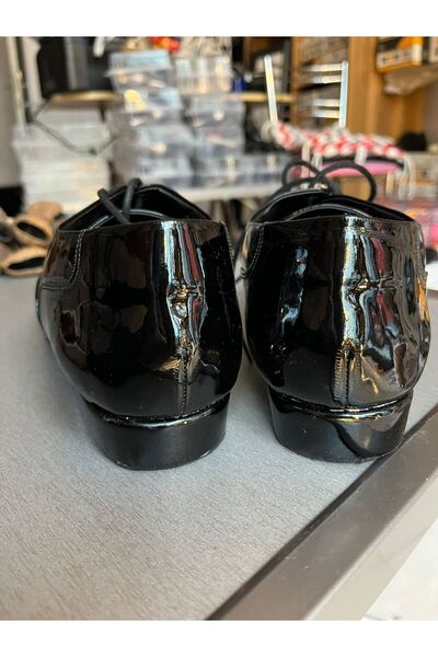 bitangosu Italian Style Black Patent Leather Men's Tango, Dance and Ballroom Shoes