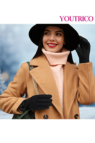 Youtrico Fashion Style Bow Designer Touch Screen Cycling Driving Winter Warm Gloves for Women