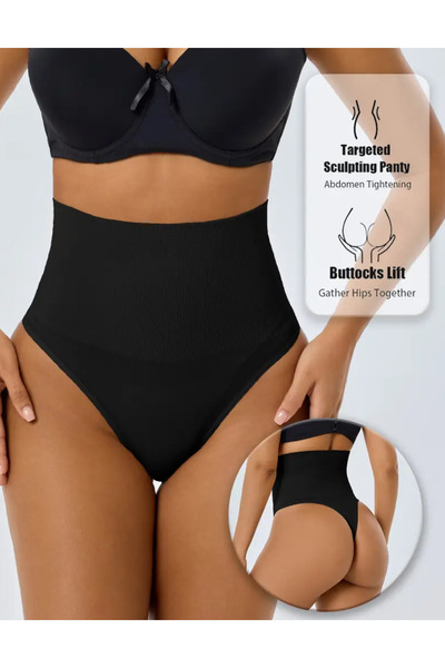 NADIA Shapewear Panties, Thong Model, Color Black, Size M