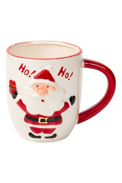 OEM Cană ceramică, imprimeu Moș Crăciun, 560 ml