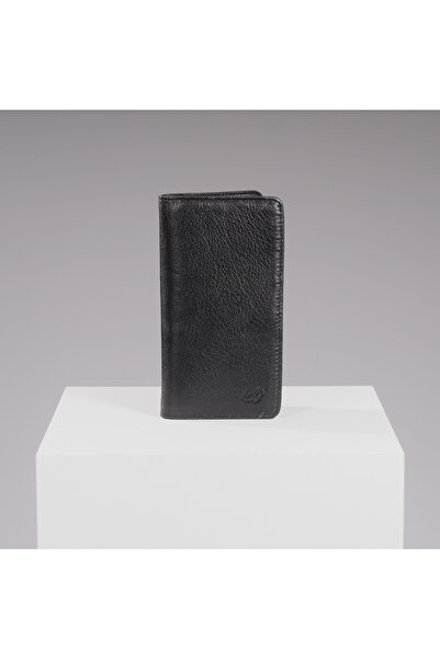 DEERDERİ Hypnos Genuine Leather Portfolio Wallet with Phone Compartment