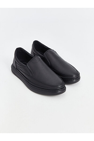 LC Waikiki Black Leather Look Men's Classic Shoes