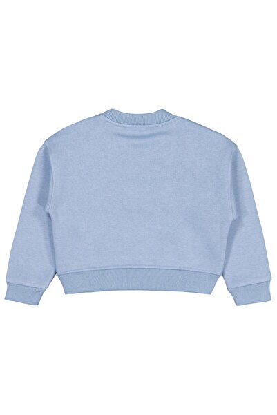 Civil Girls 2-5 Years Old Sweatshirt with Butterfly Accessories - Blue 5-6 Years Old