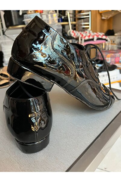 bitangosu Italian Style Black Patent Leather Men's Tango, Dance and Ballroom Shoes