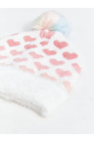 LC Waikiki Girl's Beret with Pompom Detail