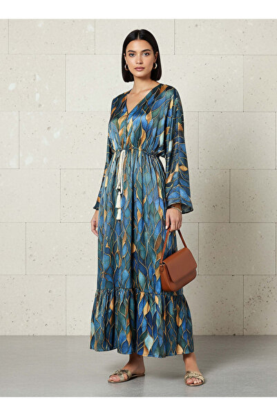 FAV فستان قفطان نسائي مطبوع من الفيسكوز