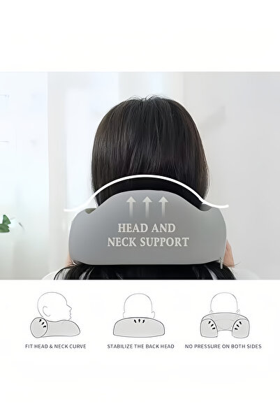 Generic Memory Foam Neck Pillow and Head Support Soft Pillow With Cute Ears Travel Pillow for Sleep Rest