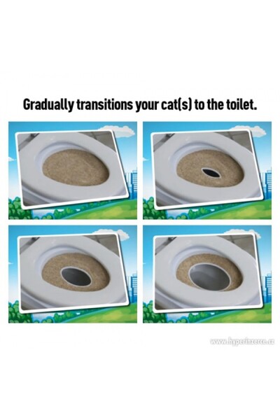 MOBGİFT Kedi Tuvaleti Kedi Klozet Eğitim Seti