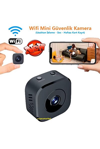 Kalite Wifi Mini Güvenlik Kamera (Uzaktan Izleme - Ses - Hafıza Kart Kayıt)