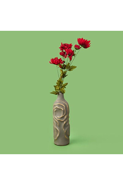 Evidea Deco Krizantem Dal Çiçek - Fuşya - 84 cm