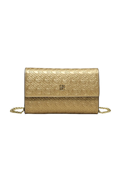 Ch chchMinimalist Design Textured Women's Chain Bag Compact Square Bag Stylish Versatile Crossbody Bag