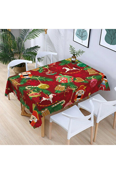 PELİNDEN New Year, Christmas Themed, New Year's Table Table Cloth 150X220 cm