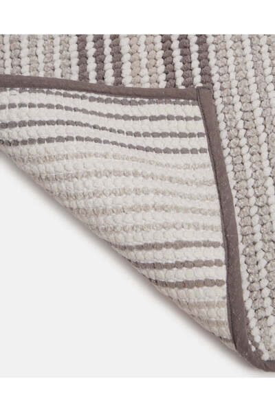 REDTAG Grey Pom-Pom Textured Bathmat