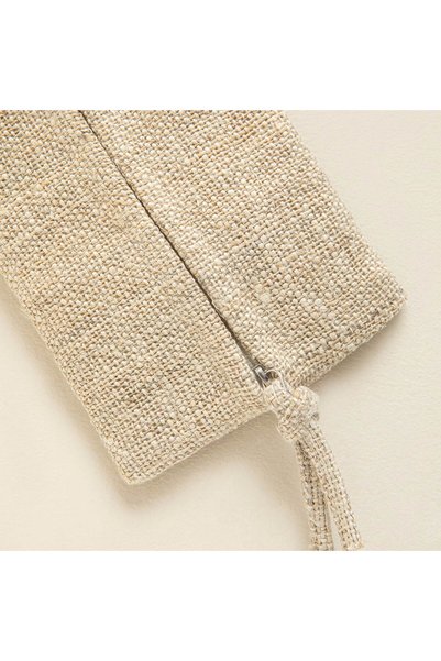 Chakra Hiyali Rectangular Multi-Purpose Bag 19X13 cm Natural