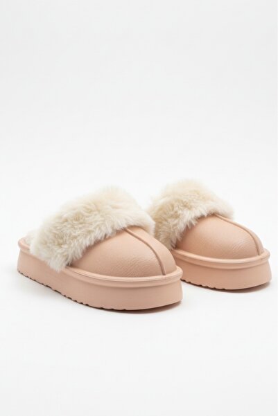 Bayramoğlu Yüksek Taban İç Astar İç Kısmı Yıkanabilir Kadın Ev Terliği