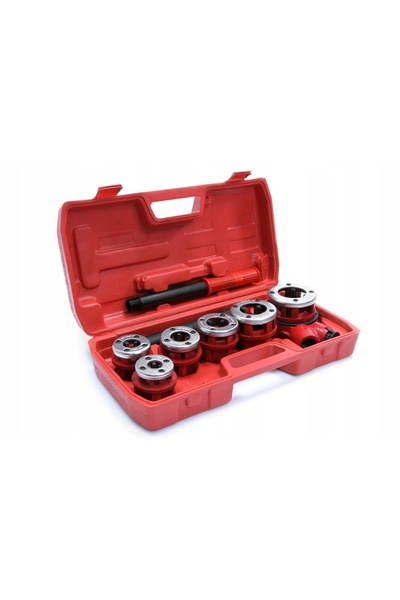 Maxrom Set clupa filiera filetat manuala 6 piese 1/4"; 3/8"; 1/2"; 3/4"; 1"; ...