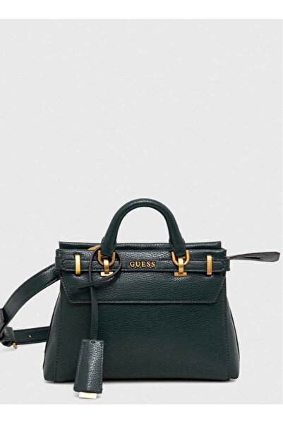 Guess Sestri Pebbled Faux Leather Satchel Bag
