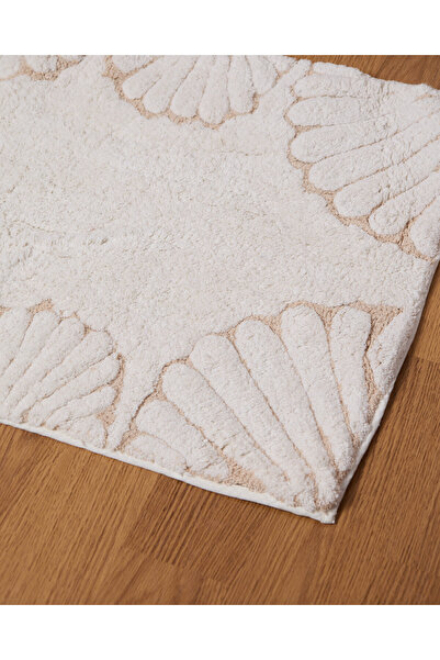 REDTAG Cream Textured Bathmat