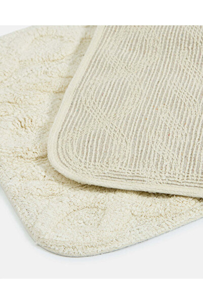 REDTAG Cream Tufted Bathmat