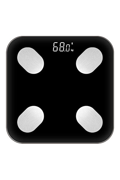 HALAMODO Intelligent Bluetooth Body Fat Scale for Home Use - Black - 26 x 26 ...