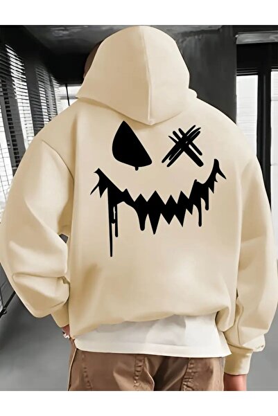 EFFRENATU سويت شيرت جوثيك كافيتايه آند واينج آف ذا بات مطبوع بغطاء رأس