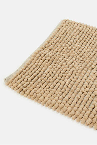 REDTAG Taupe Jumbo Bobble Bathmat