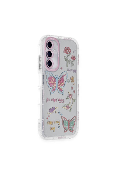 eco port غطاء حماية سامسونج جالاكسي A25 5G - غطاء ريفلكسيون منقوش - نمط 8 مع ...