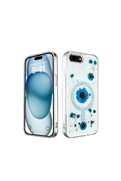 FREEDOM STOREE غطاء حماية لهاتف آيفون 7 بلس من ديزى سيلور ماجسيف - أزرق