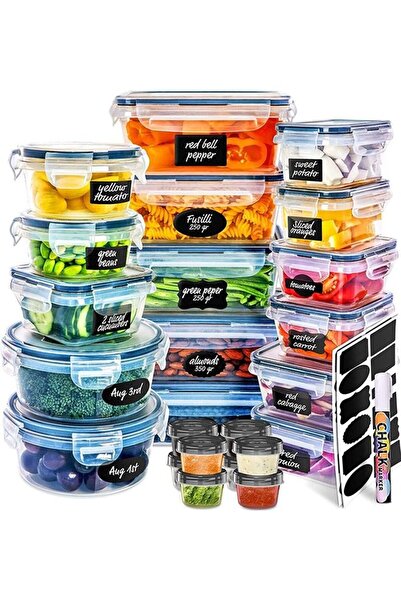 Arabest 24-Piece Food Storage Container Set with, Leak-Proof BPA-Free Containers for Kitchen Organization