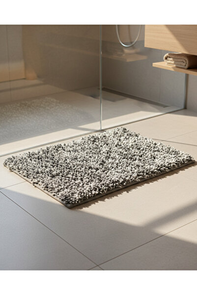 REDTAG Grey Textured Bathmat
