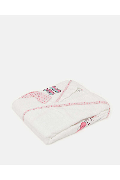 REDTAG Girls White And Pink Hello Kitty Bathrobe