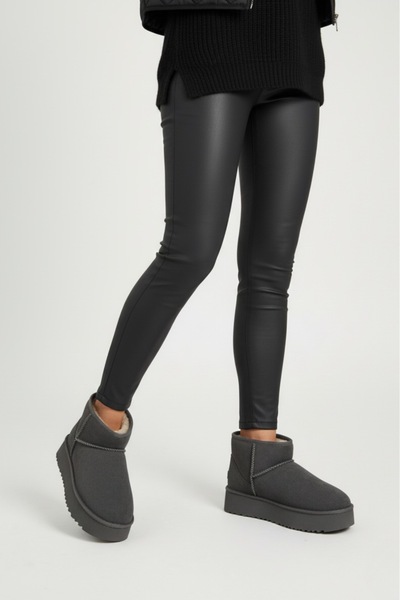 Bayramoğlu Kalın Tabanlı İçi Tüylü Mini Kadın Bot