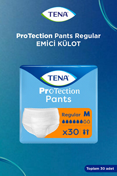 TENA ProTection Pants Regular Emici Külot 6 Damla M 30'lu 1 Paket (30 Adet)