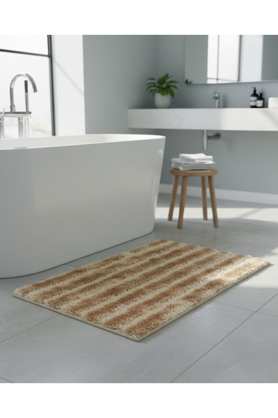 REDTAG Taupe Fluffy Bathmat 60X90Cm