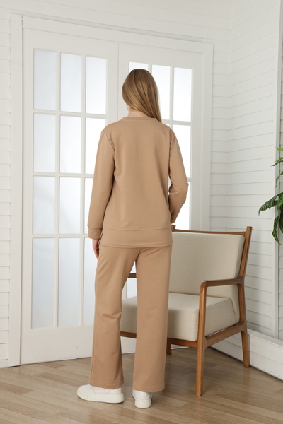 Miss Dünya Lissa Liva Comfort Long Sleeve Cotton Women's Tracksuit Set
