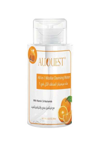 Auquest مزيل مكياج ميسيلار من أوكويست، ماء منظف متعدد الاستخدامات مع فيتامين سي والنياسيناميد، 300 مل