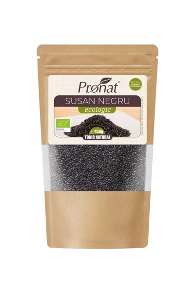 Pronat Foil Organic black sesame seeds, 150g Pronat