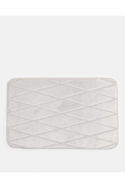 REDTAG Grey Textured Memory Foam Bath Mat