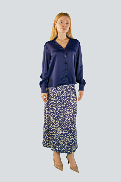 IDYL PATTERNED SATIN SKIRT