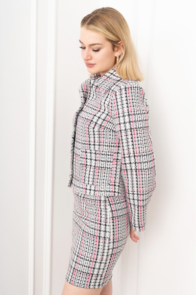 MissVina Buklet TwinSet – Set jachetă și fustă 1286