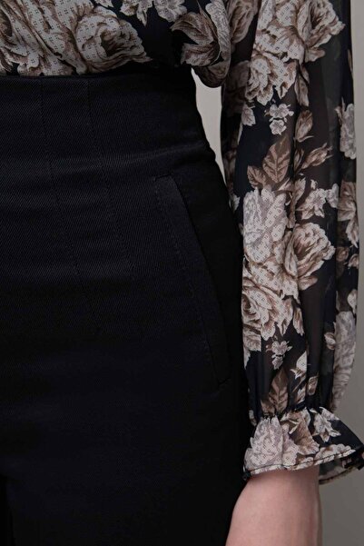 Silvia kumaş pantolon yüksek bel V model