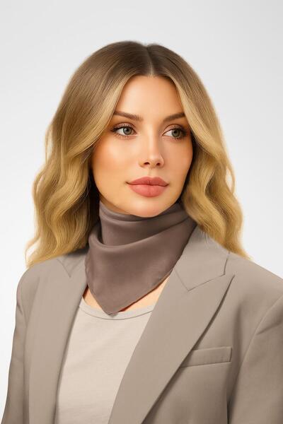 Modabutik Şifon Sütlükahve Bandana