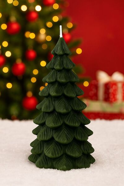 OEM Premium Candle "Christmas Tree" – Exclusive Design, ~30h Burning, 12.3×25 cm