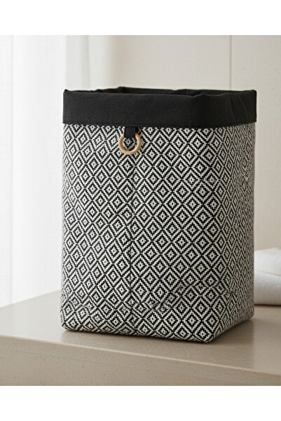 REDTAG سلة غسيل من الورق المنسوج باللون الأسود