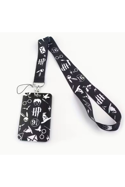 MAURA LIYUZA Harry Potter Temalı Özel Tasarım Kimlik / Yaka Kartı Tutucu Uzun...