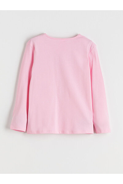 LC Waikiki Crew Neck Los Angeles Printed Girls' Pajama Top