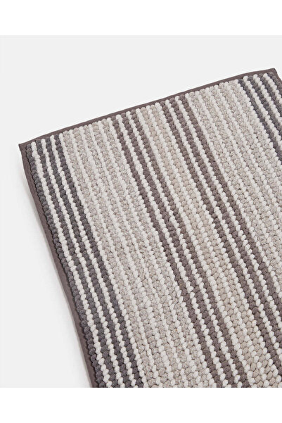 REDTAG Grey Pom-Pom Textured Bathmat