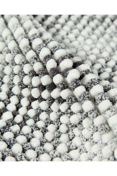 REDTAG Grey Chenille Bathmat