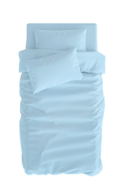 itsybitsy Basic, 100% Cotton Satin, Single, Children's Duvet Cover Set - Lemon 140 X 200