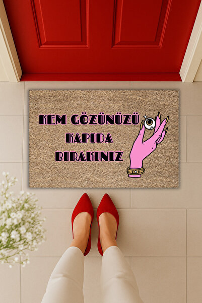 Dormot Yüksek Kaliteli Modern Dijital Baskı-Kem Gözünüzü Kapıda Bırakınız Göz...